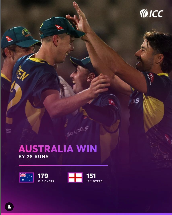 ENG vs AUS 1st T20 Scorecard