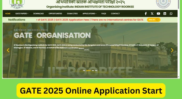 GATE 2025 Online Application Start