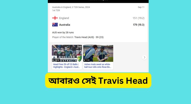 ENG vs AUS 1st T20,2024